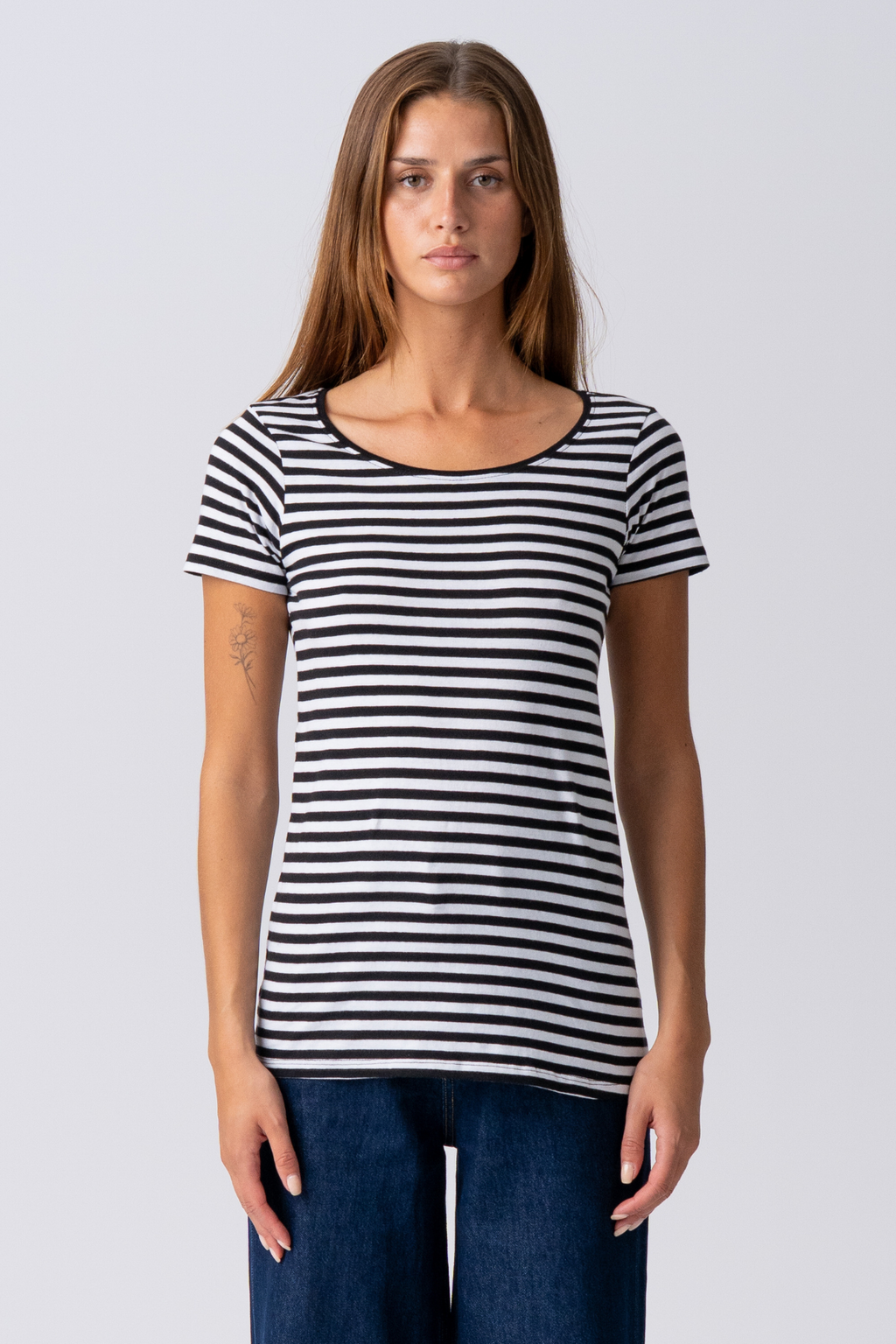 Nørregade T-shirt - Sort-Hvid