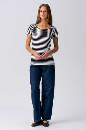 Nørregade T-shirt - Sort-Hvid