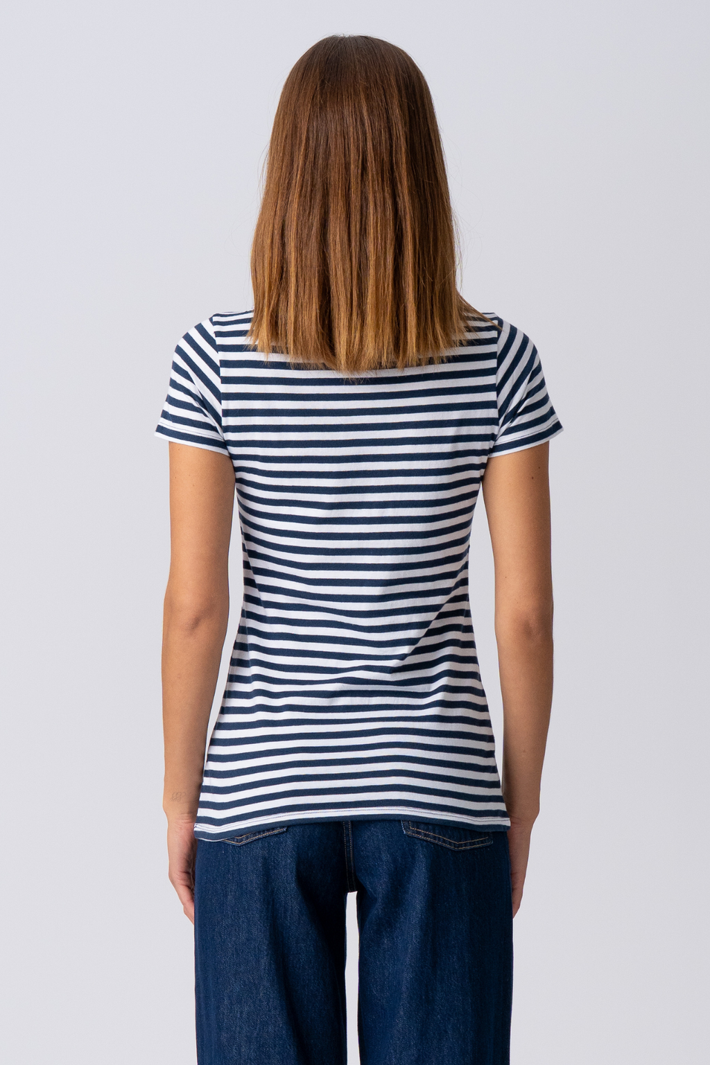 Nørregade T-shirt - Blå-Hvid