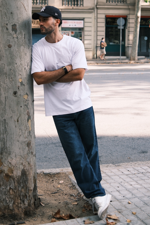 Relaxed Fit Jeans - Dark Blue Denim