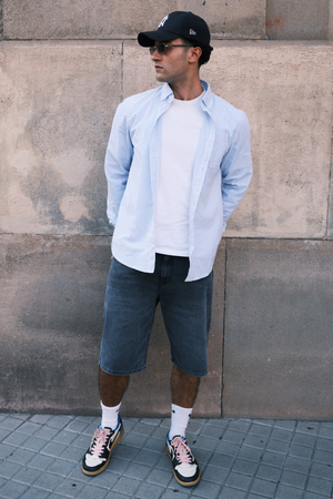 Denim Shorts Loose - Sort