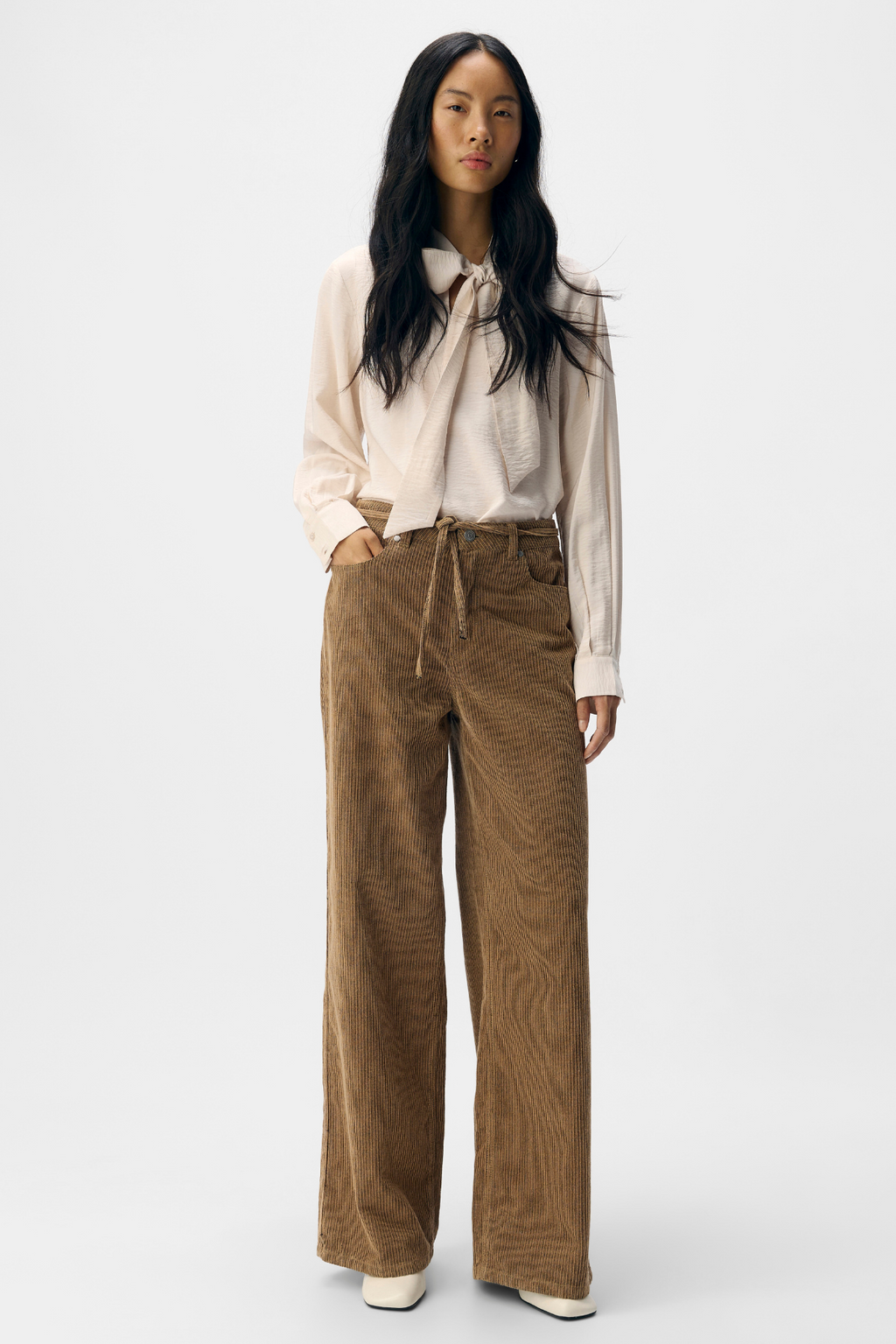 Moji Alima Wide Jeans - Tannin sort