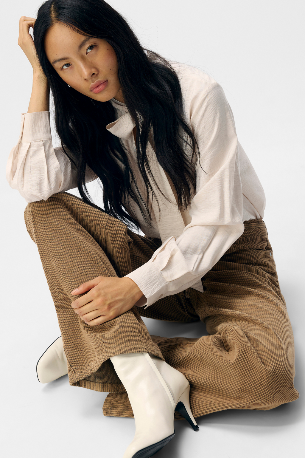 Moji Alima Wide Jeans - Tannin sort