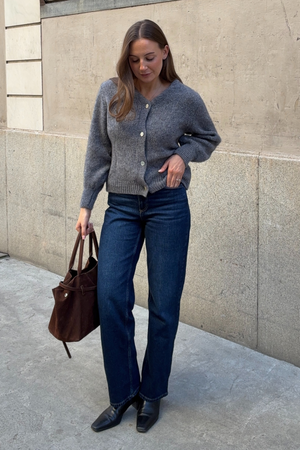 Anna Cardigan - Mørkegrå