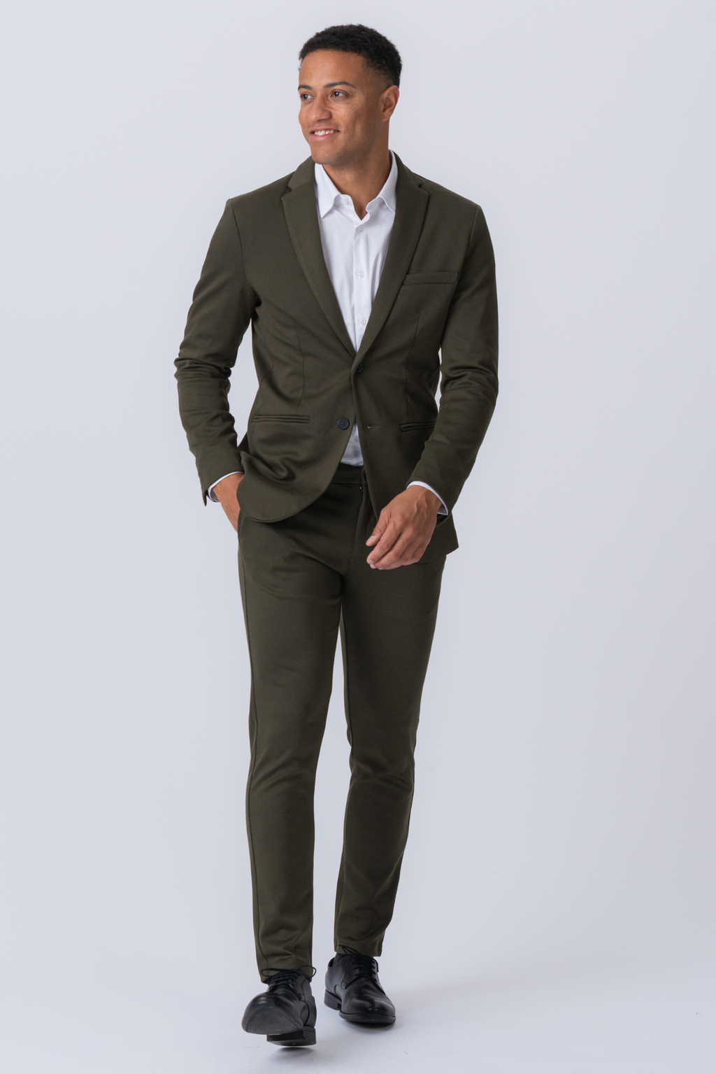 Det Originale Performance Jakkesæt (Mørkegrøn) + Slips
