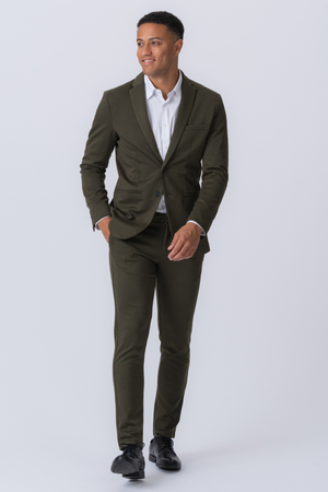 Det Originale Performance Jakkesæt (Mørkegrøn) + Slips
