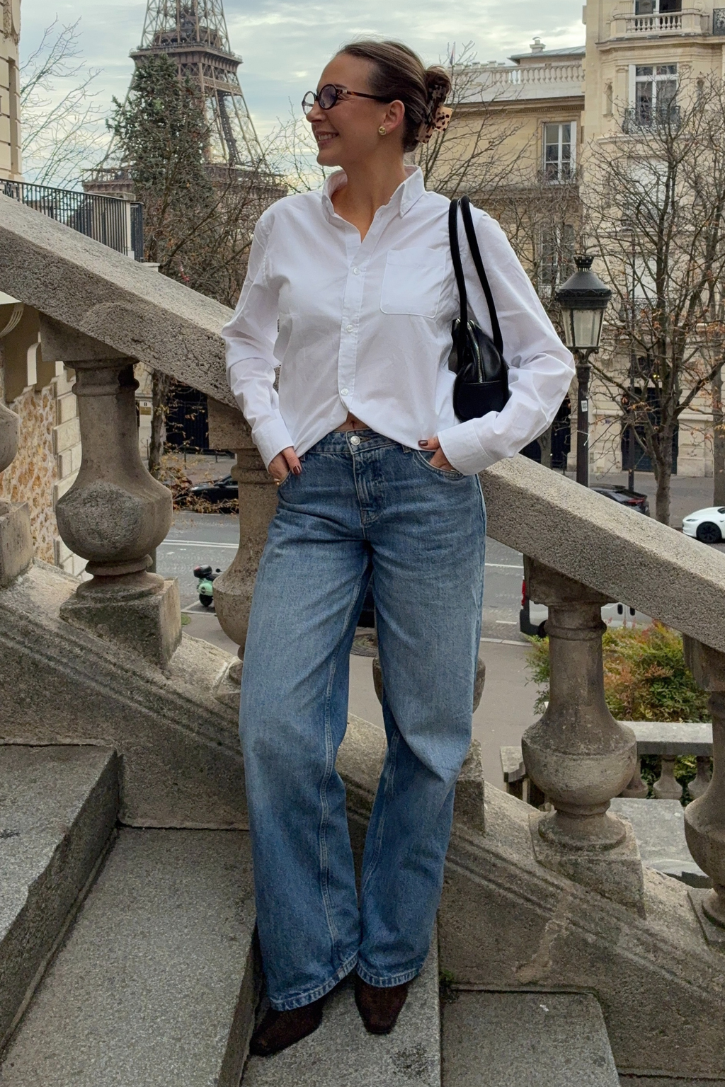 Boyfriend Oxford Skjorte - Hvid