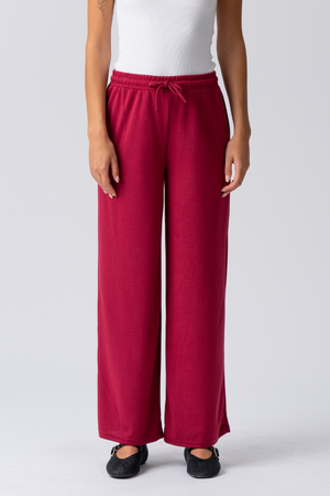 Leah Loose Pants - Bordeaux