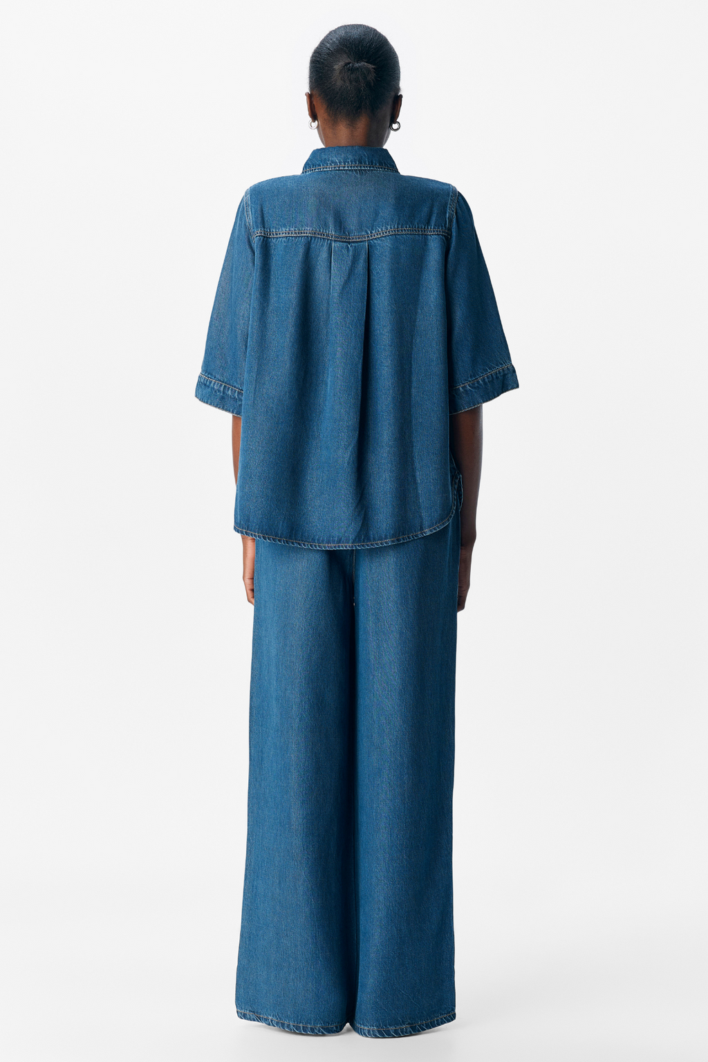 Frame 2/4 Denimtop - Mørkeblå Denim Rinse wash