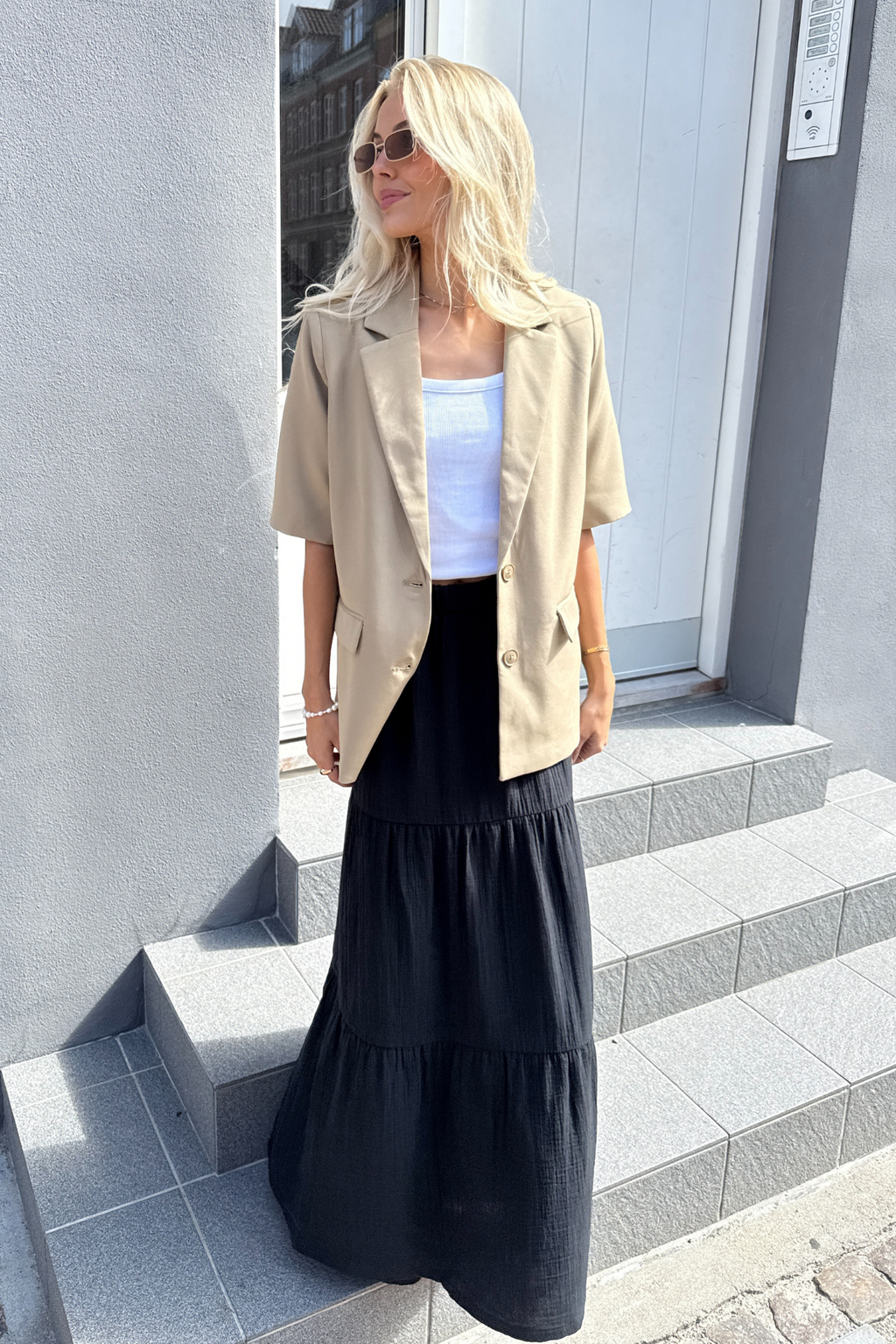 Sikka Maxi Nederdel - Sort