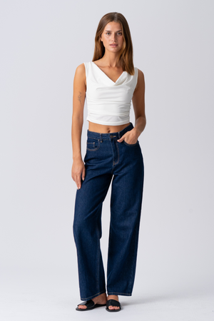 Elisa Waterfall Top - Hvid