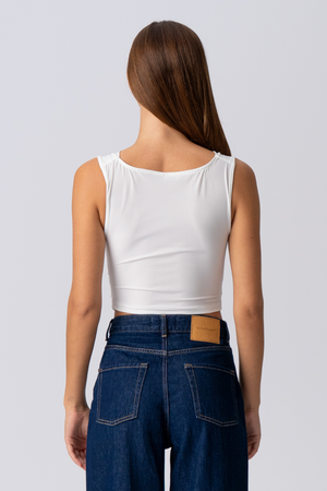 Elisa Waterfall Top - Hvid