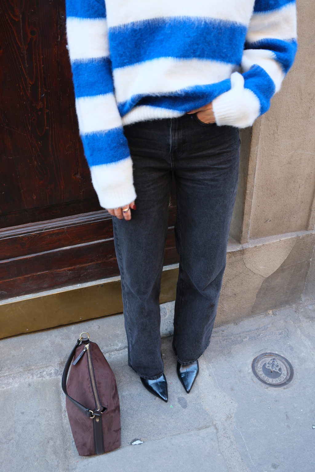 De Originale Performance Wide Jeans - Washed Black Denim