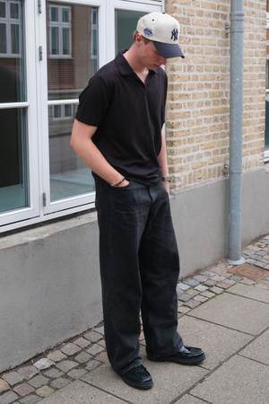 Atlas Textured Polo - Sort