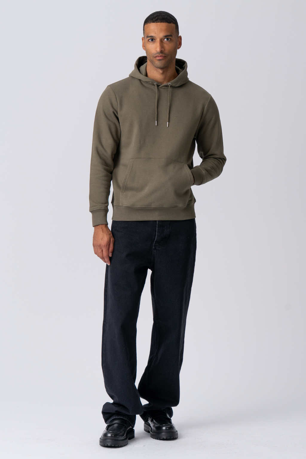 Sweatshirt Hoodie - Army Grøn