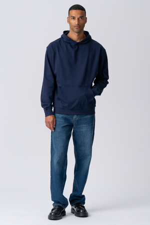 Hoodie uden snor - Navy