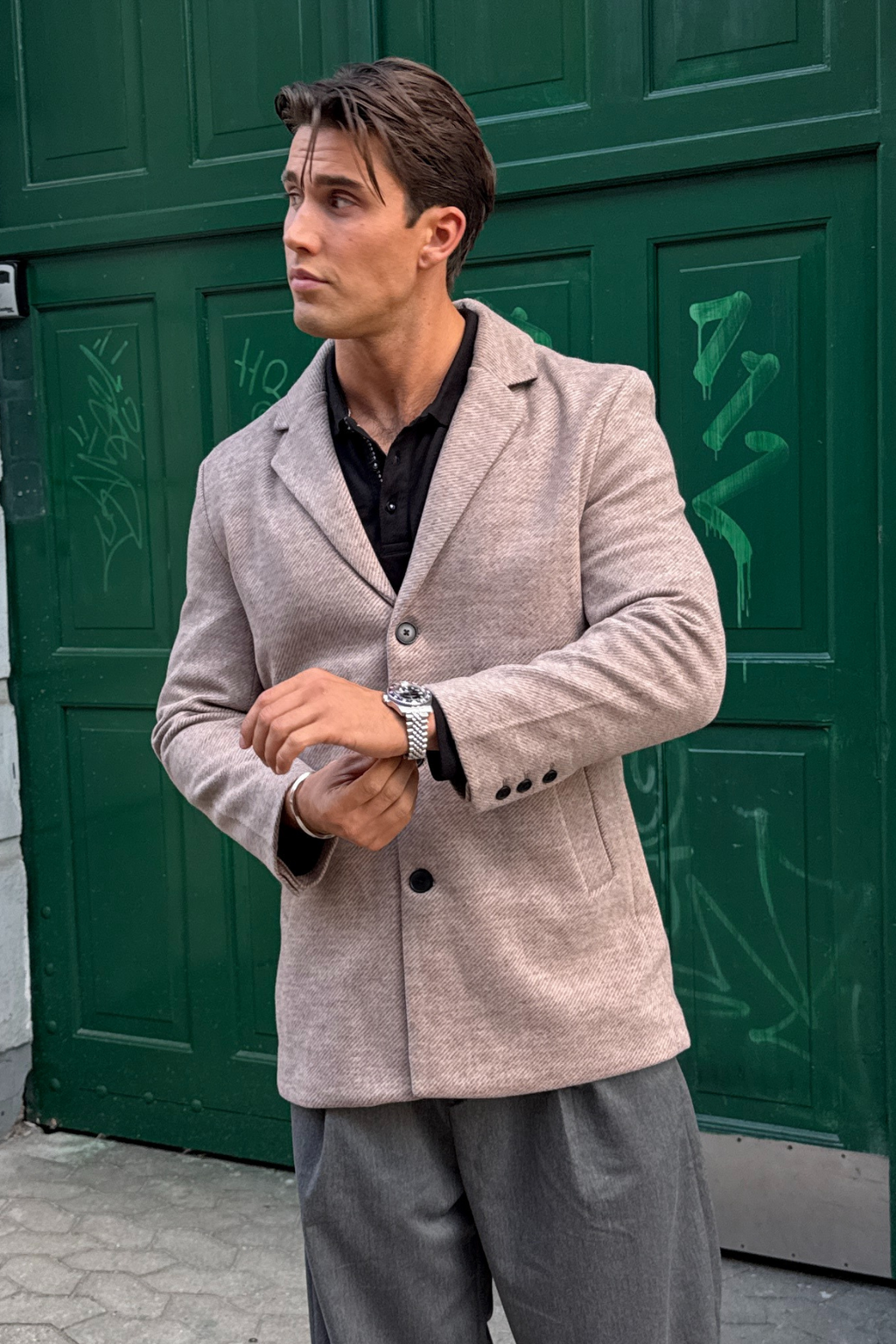 Klassisk frakke - Sand