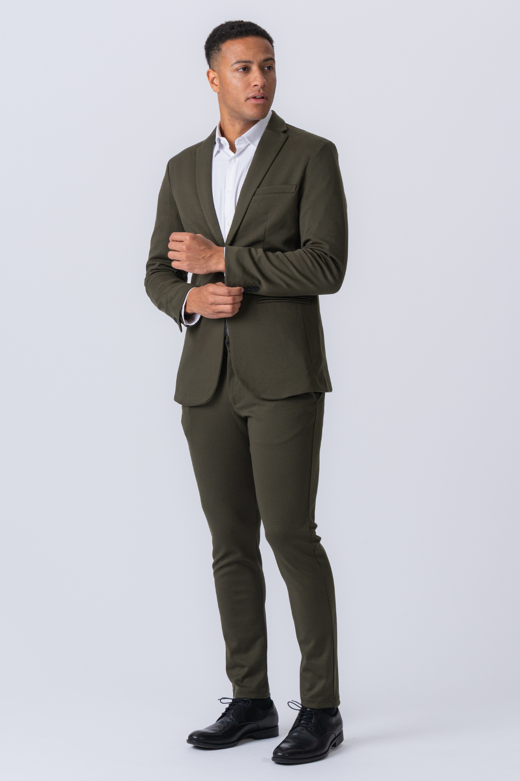 Det Originale Performance Jakkesæt (Mørkegrøn) + Slips