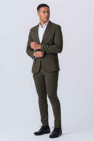Det Originale Performance Jakkesæt (Mørkegrøn) + Slips