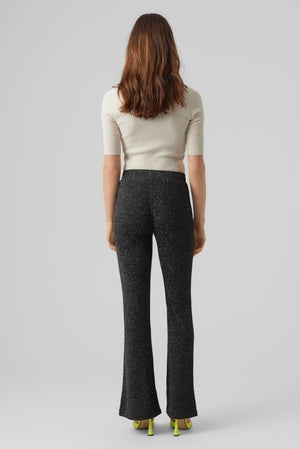 Kanva Flare Bukser - Silver Lurex