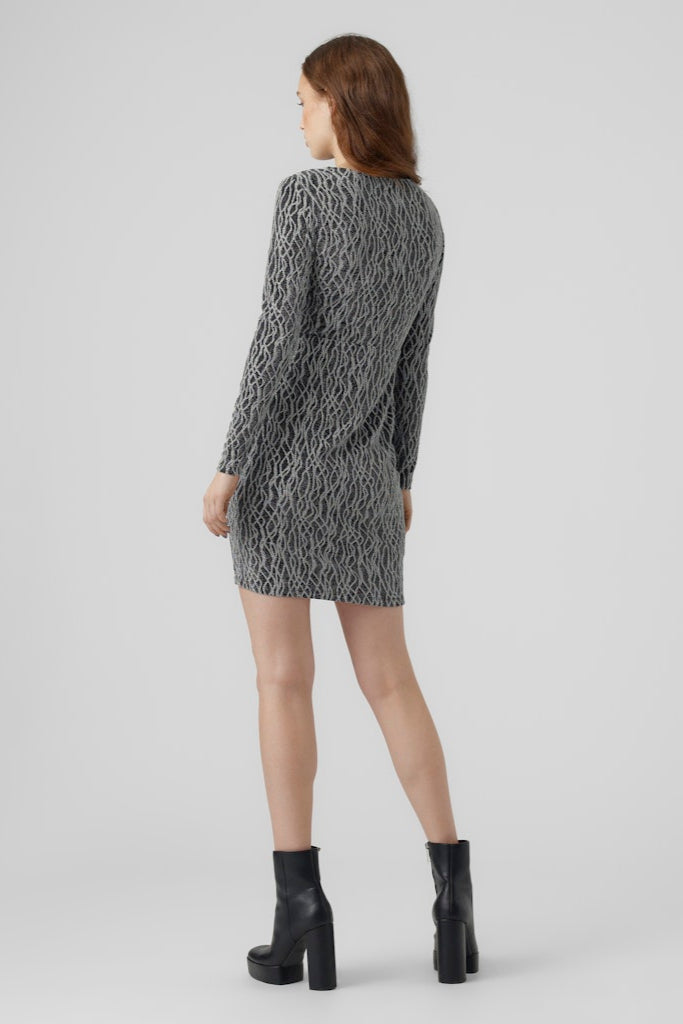 Kanz Mini Kjole - Silver Lurex