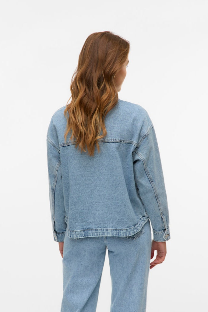 Jamie Denim Shacket - Lys Blå Denim