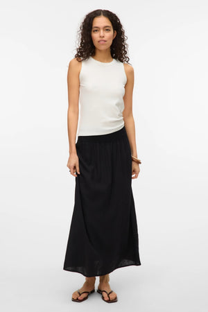 Linn Smock Ancle Skirt - Sort