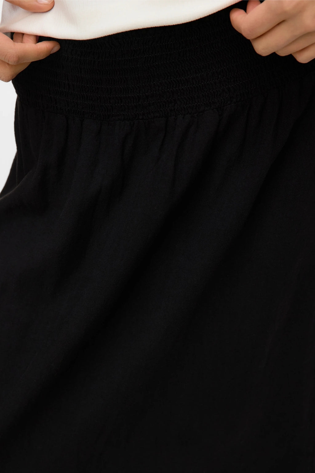 Linn Smock Ancle Skirt - Sort