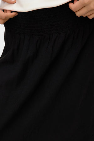 Linn Smock Ancle Skirt - Sort