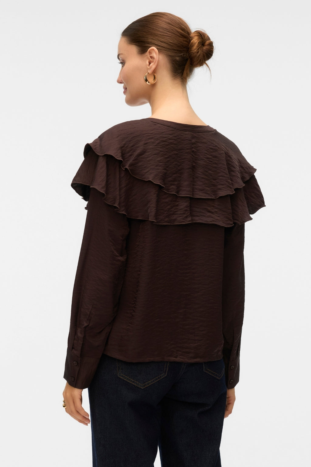 Lizzi Flounce Top - Chokoladetorte