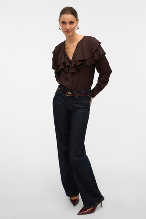 Lizzi Flounce Top - Chokoladetorte
