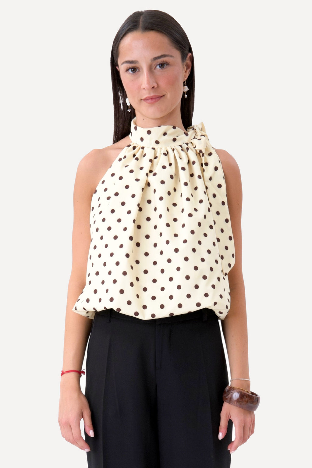 Wilma Top - Gul/Brun