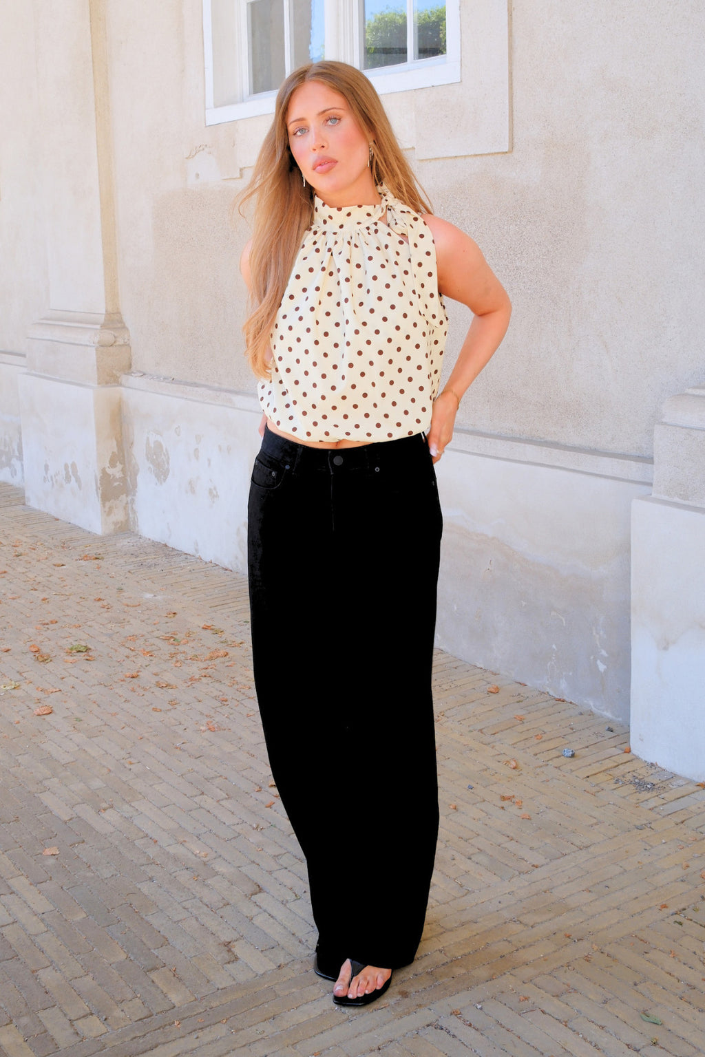 Wilma Top - Gul/Brun