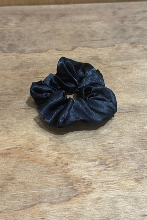 Satin Scrunchie - Sort