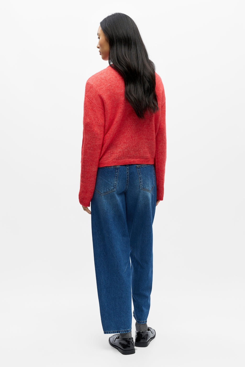 Agate Strik Cardigan - Poinsettia Melange