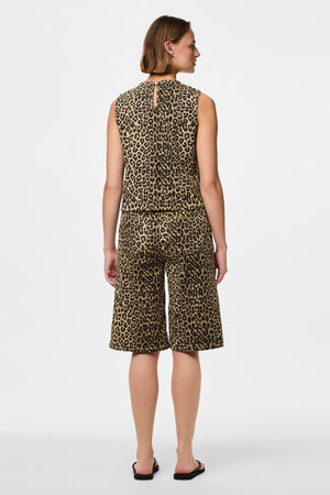 Salume Denim Top - White Pepper Leo