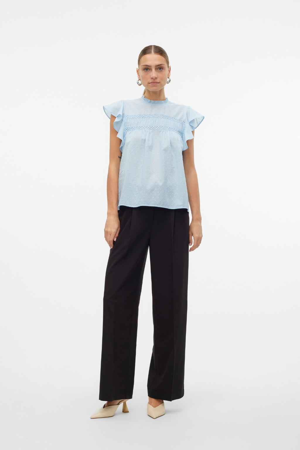 Trine Blonde Top - Cashmere Blue