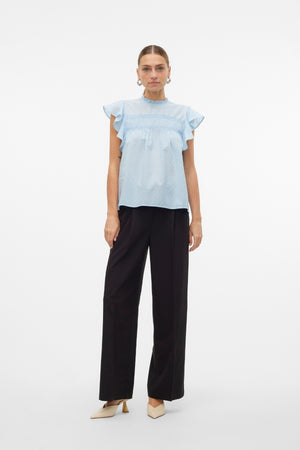 Trine Blonde Top - Cashmere Blue