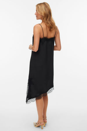 Novi Lace Singlet Dress - Sort