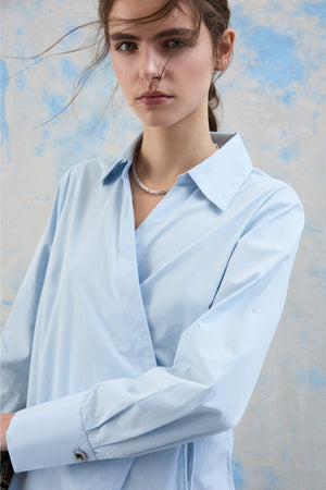 Lumi V-Neck Slå-om Top - Nantucket Breeze