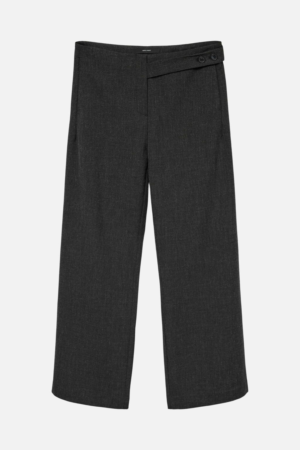 Bestie Wide Strap Pant - Mørk Grå Melange
