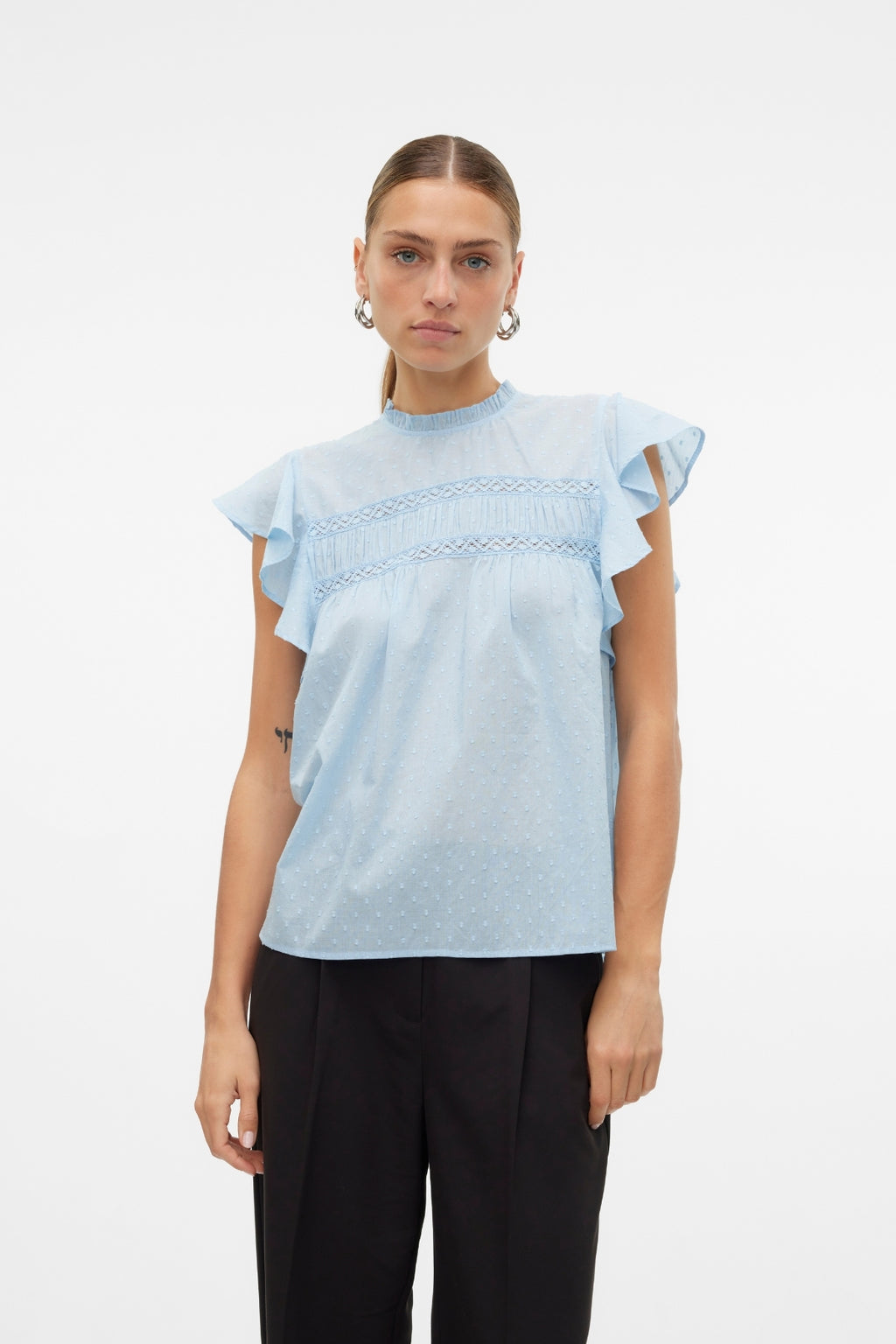 Trine Blonde Top - Cashmere Blue