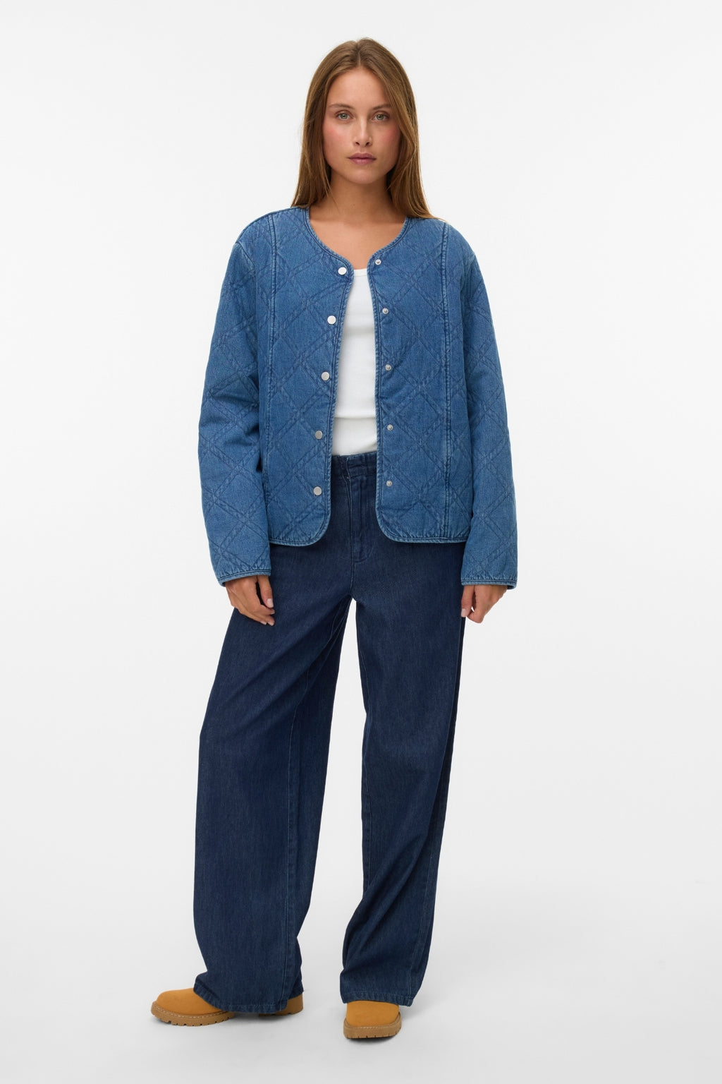 Era Vatteret Jakke - Medium Blue Denim