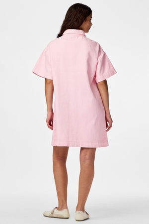 Sky A-Shape Denim Kjole - Roseate Spoonbill