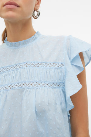 Trine Blonde Top - Cashmere Blue