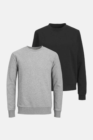 Basic Crewneck Sweat (herre) - Pakketilbud (2 stk.)