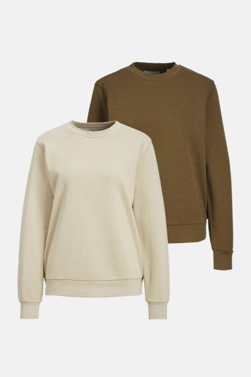 Basic Crewneck Sweat (Women) - Package Deal (2 pcs.) - TeeShoppen Group™ - Shirt - TeeShoppen