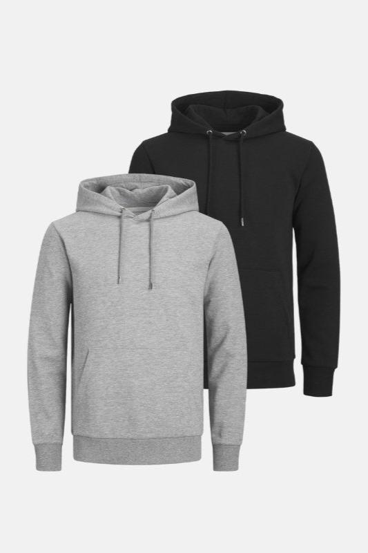 Basic Hoodie Sweat (herre) - Pakketilbud (2 stk.)