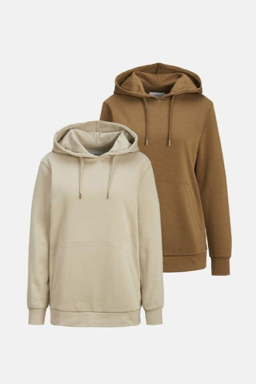 Basic Hoodie Sweat (Women) - Package Deal (2 pcs.) - TeeShoppen Group™ - Shirt - TeeShoppen