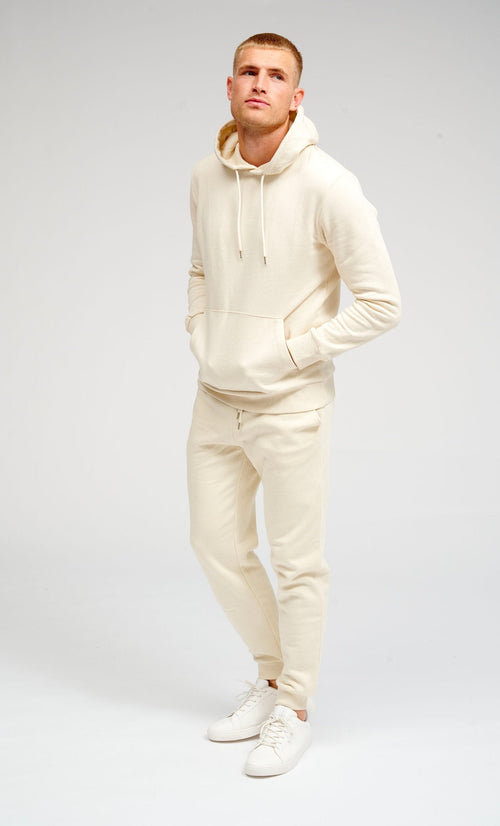 Basic Sweatsuit with Hoodie (Light Beige) - Package Deal - TeeShoppen Group™ - Sweatsuit - TeeShoppen